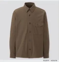オーバーシャツジャケット（ブラウン） ユニクロ UNIQLO