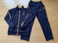 美品 lotto ジャージ セットアップ M 上下セット ネイビー ロット