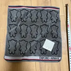 EMPORIO ARMANI タオルハンカチ ベア柄 グレーのサムネイル