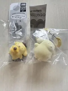 ぬいぐるみといっしょフィギュア　カラフルカラビナマスコットチャーム　プリン