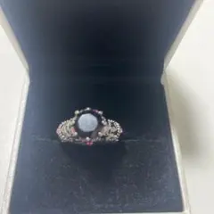 ヤ*リ様 【C4】オニキス系リング　１８号