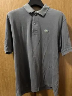 ラコステ　LACOSTE ポロシャツ　フェード　ブラック　黒　サイズ6