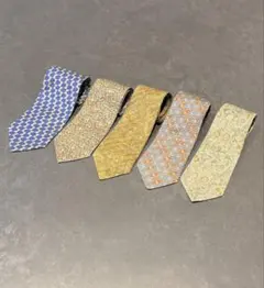 Christian Dior ネクタイ 3本セット+他ブランド2本 計5本セット