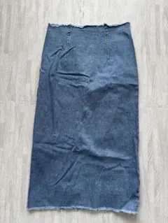 ASOS DENIM エイソス　スリット　ライトデニム　デニムスカート　Lサイズのサムネイル