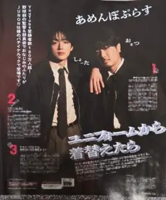 JUNON10月号 切り抜き あめんぼぷらす　羽谷勝太