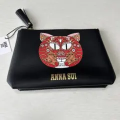 【新品未使用】ANNA SUI 猫柄　ポーチのサムネイル