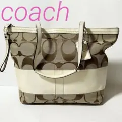 COACH コーチ シグネチャー トートバッグ ショルダーバッグ キャンバス