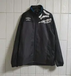 アンブロ 軽量 中綿 ウィンドブレーカー ナイロンジャケット M ブラック