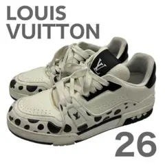 ルイヴィトン 21SS ×草間彌生 LVトレイナーライン スニーカー