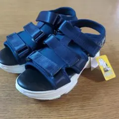 W☆新品☆ピーナッツ☆スポーツサンダル☆サイズＬ☆厚底☆靴☆女性用☆ネイビー☆のサムネイル