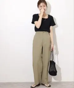 journal standard relumeコットンリネンツイルベイカーパンツのサムネイル