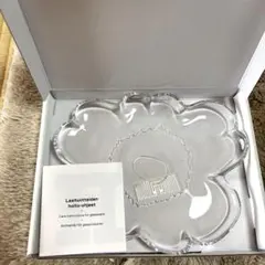 マリメッコ　株主優待　ガラス皿　ウニッコ　ラシラタネン　ガラスプレート