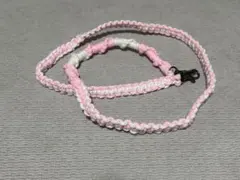 スマホショルダー ピンク×ホワイト