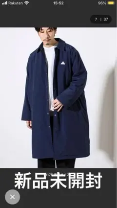 【GEVACO/ゲバコ】中綿ステンカラーロングコート