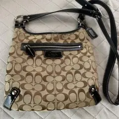Coach ショルダーバッグ ベージュ/黒