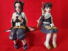 鬼滅の刃 プレミアムちょこのせフィギュア 栗花落カナヲ　胡蝶しのぶ　難あり