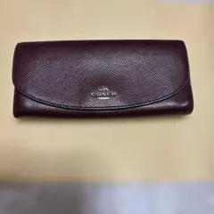 COACH バーガンディ 長財布