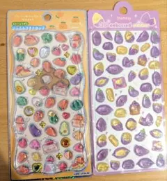 ジュエルプチドロップシール 3D ステッカー にんじん 芋