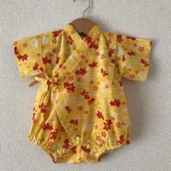 甚平 ロンパース 女の子 70 金魚柄