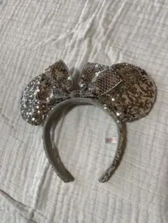 ミニーマウス耳 カチューシャ シルバー