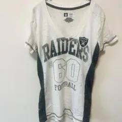 NFL公式 レイダース 【S】レディース VネックTシャツ RAIDERSのサムネイル