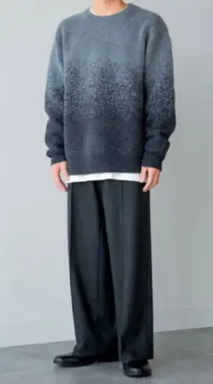 スフレヤーングラデーションクルーネックセーター　JW ANDERSON　ユニクロ