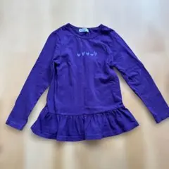 hakka kids 紫色 長袖カットソー 120