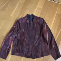 Apploberry　東京ソワール　ビーズ付き光沢ブラウス　11号