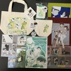 名探偵コナン　遠山和葉　服部平次　原画　パスケース　コマステッカー　下敷き