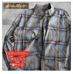 エディバウアー　チェック柄 長袖シャツ M