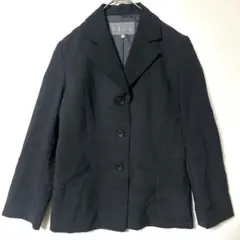 オゾック テーラードジャケット M 相当 ダークグレー 系 ウール混　R