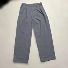 S ズボン　スラックス ボタン付き　グレー 春夏　軽い