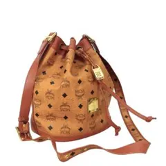 本物■MCM■ ビセトス コニャック 巾着 鍵付 斜めがけショルダートートバッグのサムネイル