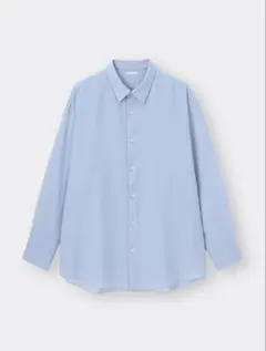 イージーケアシアーオーバーサイズシャツ　GU