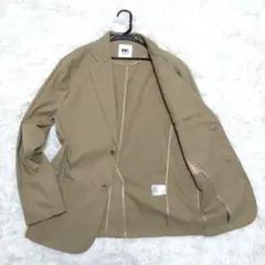 美品 ワークウェアスーツ ジャケット ストレッチ ベージュ 洗える Lサイズのサムネイル