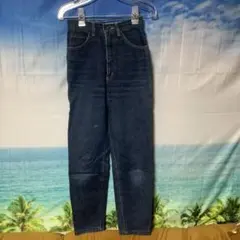 サムシング　テーパードジーンズ　ターコイズブルー　90'S ヴィンテージ　28