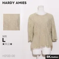 ★美品★HARDY AMIES トップス カットソー 長袖 総レース 後ろボタンのサムネイル