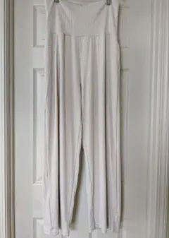 マタニティ ワイドパンツ ベージュ L