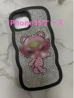 iPhone15ケース クリスタル装飾
