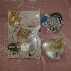 ラッキードッグ　ジャンカルロ ハート型缶バッジ他の方 3点セット