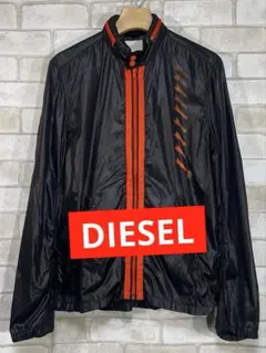 セール！【新品】DIESEL　ナイロンジャケット DIESEL 黒 ナイロンジャケット バイカー風