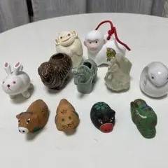 干支 置物 10点セット 陶器製 縁起物のサムネイル