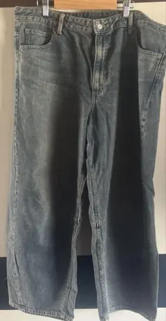 GU バレルレッグジーンズ 3XL 67 BLUE