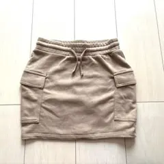 H&M ベージュ スウェットスカート コクーンスカート134/140