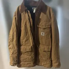 Carhartt ダック地 フーデッドジャケット ブラウン 2XL - メルカリ