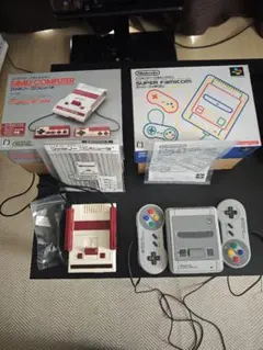 ニンテンドークラシックミニ　スーパーファミコンミニとファミコンミニセット
