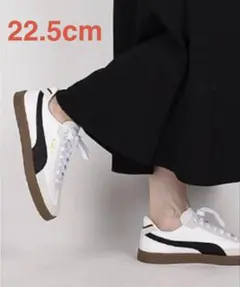 美品 プーマ Puma Club II Era 22.5cm 白黒 試着のみ