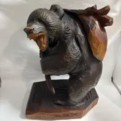 【中古年代物】木彫り熊　北海道　阿寒湖周辺の民芸品店購入品 中古年代物】木彫り熊 北海道 阿寒湖周辺の民芸品店購入品 - メルカリ