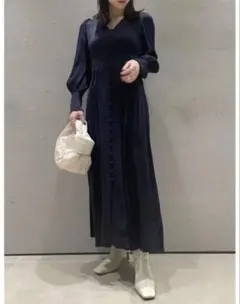 鈴木六夏 ネイビーロングワンピース EVERYDAY DRESS - メルカリ