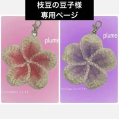 枝豆の豆子様専用ページ　ハンドメイド　プルメリア　チャーム　2点